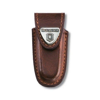 Чохол на пояс Victorinox 58мм шкіряний коричневий на липучке