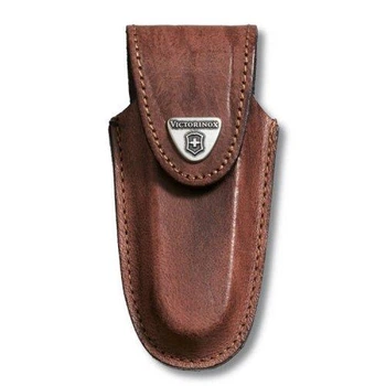 Чохол поясний Victorinox 4.0538 коричневий шкіряний для ножей Pocket Multi-Tools натуральна шкіра Velkro