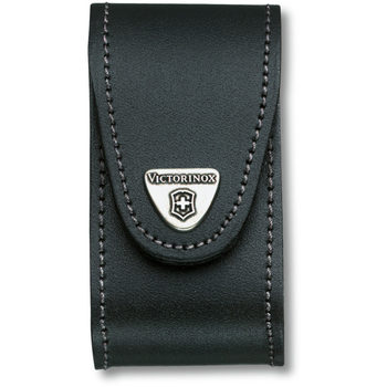 Чохол на пояс Victorinox 84-91мм шкіра чорний на липучке 5-8 шарів