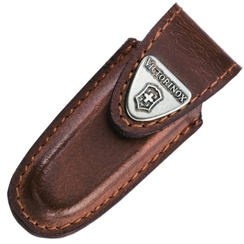 Чехол для ножей Victorinox 58мм кожаный коричневый на липучке 60х40мм 4.0531