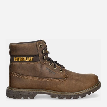 Мужские демисезонные ботинки с мембраной кожаные Caterpillar (CAT) P110967 43 28 см Коричневые (195018615008)