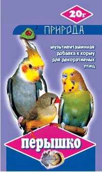 Витамины для попугаев «Перышко» Природа 20г.