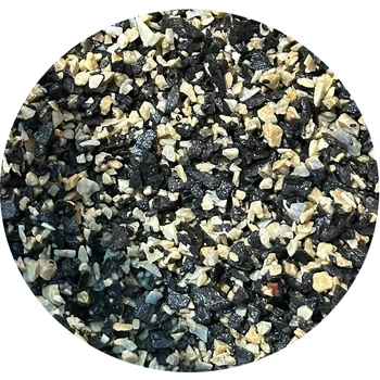 Грунт для аквариума Aqua Natural, ЧЕРНЫЙ+КРЕМОВЫЙ (2-5мм) - 10 кг