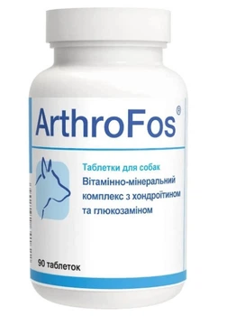 Витаминно-минеральная добавка Dolfos ArthroFos для опорно-двигательной системы собак, 90 табл.