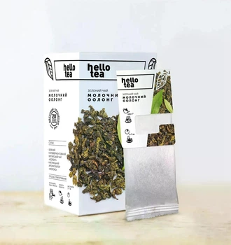 Чай Hello Tea "Молочний Оолонг" зелений (20 пакетиків)