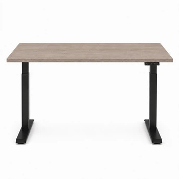 Стол Space 2 электрической регулировкой высоты Ferrum-decor 75x135x67 Черный металл ДСП Дуб Кремона Канолло 16 мм (SPACE2009)