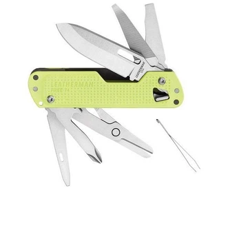 Мультитул Leatherman Free T4 Lunar Салатовый 12 функций 122 г 56 мм