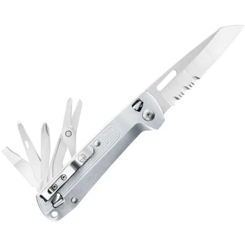 Нож-мультитул Leatherman Free K4x Серебристый 9 функций 156 г 83.8 мм 420 HC
