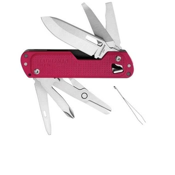 Мультитул Leatherman Free T4 Crimson 12 функции нержавеющая сталь 122 г
