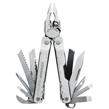 Мультитул Leatherman Super Tool 300 Чёрный 19 функций полноразмерный для электрика (831183)