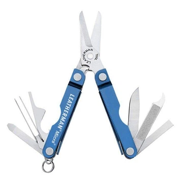 Мультитул Leatherman Micra-Blue карманный синий 10 функций 51 г (64340181N)