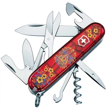 Нож складной Мультитул Victorinox Climber 14 функции Красный 91мм (1.3703.T.T1370u)