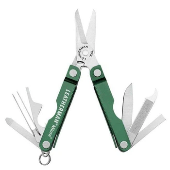 Мультитул Leatherman Micra-Green карманный Зеленый 10 функций 51 г (64350181N)