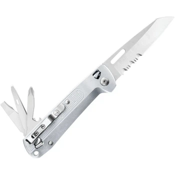 Мультитул Leatherman Free K2x Сріблястий 8 функцій 139 г нержавіюча сталь 420 HC