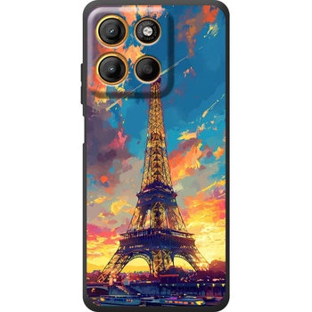Силиконовый Чехол с Картинкой для Motorola Edge 60 Neo Принт (Париж, Эйфелева Башня) (72149-ysm038)
