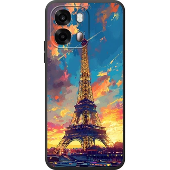 Силиконовый Чехол с Картинкой для OPPO A6s 4G Принт (Париж, Эйфелева Башня) (72246-ysm038)