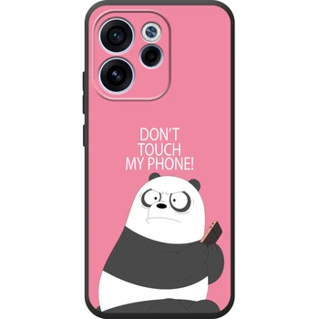 Силиконовый Чехол с Картинкой для OPPO Reno 15 F Принт (Панда, Не Трогай Мой Телефон) (71278-ysm2425)