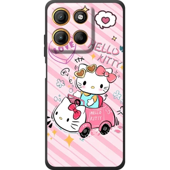Силиконовый Чехол с Картинкой для Motorola G17 Принт (Хеллоу Китти, Hello Kitty) (71897-ysm032)