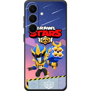 Силиконовый Чехол с Картинкой для Samsung Galaxy S26 (S942) Принт (Бравл Старс Брок, Brawl Stars Brock) (71219-ysm022)