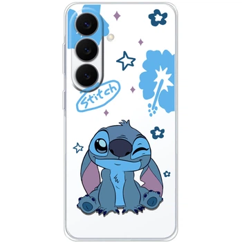 Силиконовый Прозрачный Чехол с Картинкой для Samsung Galaxy S26 Plus (S947) Принт (Стич, Stitch) (71260-ysp002)