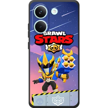Силиконовый Чехол с Картинкой для Xiaomi Poco X8 Pro Принт (Бравл Старс Брок, Brawl Stars Brock) (72245-ysm022)