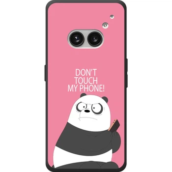 Силиконовый Чехол с Картинкой для Nothing Phone (2a) Plus Принт (Панда, Не Трогай Мой Телефон) (71429-ysm2425)