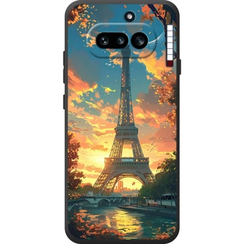 Силиконовый Чехол с Картинкой для Nothing Phone (4a) Принт (Париж, Эйфелева Башня) (72643-ysm037)