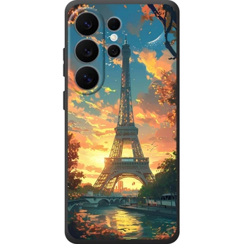 Силиконовый Чехол с Картинкой для Samsung Galaxy S26 Ultra (S948) Принт (Париж, Эйфелева Башня) (71267-ysm037)