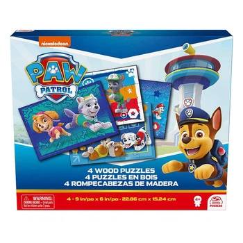 Пазл деревянный 4 в 1 Spin Master Paw Patrol Happy Dogs ,SM98490/6066803