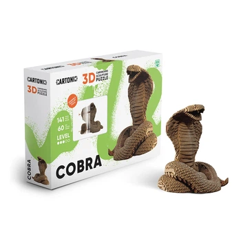 Картонный конструктор Cartonic 3D Puzzle Cobra, CARTCOBRA