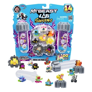 Набор с мини-фигурками MrBeast Lab Swarms 14 вид 3 Лаборатория в пробирке