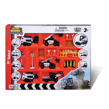 Набор автомоделей Maisto Bobcat Playset 1:64, 12436