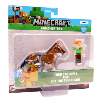 Заводна фігурка Minecraft 3D Алекс на коні (MC1014)