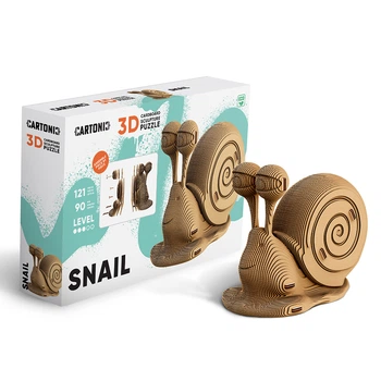 Картонный конструктор Cartonic 3D Puzzle Snail, CARTSNAIL