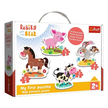 Пазл Trefl Baby Classic На ферме 2, 3, 4, 5 эл (36127)