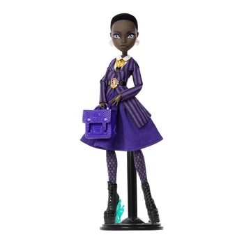 Коллекционная кукла Monster High X Wednesday Бьянка в школьной форме JDR71
