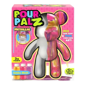 Фигурка для раскрашивания ToyMonster Pour Palz Мишка Золото рассвета S3 Metallic (GS-G25020)