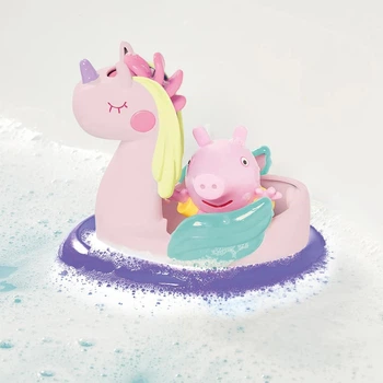 Набір іграшок для ванної Tomy Сім'я свинки Пеппи та єдиноріг, 124648