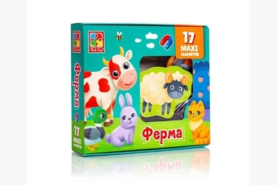Набір магнітів "Ферма" VT 3106-24 укр "Vladi Toys"