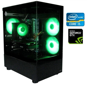 Ігровий ПК AeroCool Viewport Mini ARGB Tower / Intel Core i5-3470 (4 ядра по 3.2 - 3.6 GHz) / 16 GB DDR3 / 128 GB SSD + 1000 GB HDD / nVidia GeForce GTX 1050 Ti, 4 GB GDDR5 128-bit / 350W / Win 10 Pro + Кабель живлення б/в