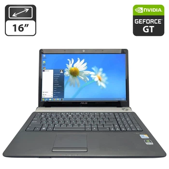 Ноутбук Asus N61VG / 16" (1366x768) TN / Intel Core 2 Duo T6600 (2 ядра по 2.2 GHz) / 4 GB DDR2 / 320 GB HDD / nVidia GeForce GT 220M, 1 GB GDDR2, 128-bit / WebCam / DVD-ROM / АКБ не тримає б/в