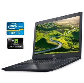 Ноутбук Acer Aspire E5-575G / 15.6" (1920x1080) TN / Intel Core i5-6200U (2 (4) ядра по 2.3 - 2.8 GHz) / 8 GB DDR4 / 128 GB SSD / nVidia GeForce GTX 950M, 2 GB GDDR5, 128-bit / WebCam / Win 10 б/у