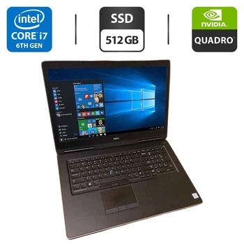 Мобильная рабочая станция Dell Precision 7710 / 17.3" (1920x1080) IPS / Intel Core i7-6820HQ (4 (8) ядра по 2.7 - 3.6 GHz) / 16 GB DDR4 / 512 GB SSD / nVidia Quadro M5000M, 8 GB GDDR5, 256-bit / WebCam б/у