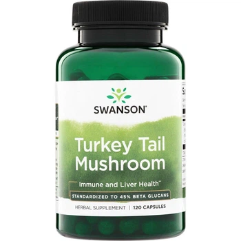 Екстракт гриба траметес різнокольоровий Swanson Turkey Tail Mushroom 500 mg, 120 капсул