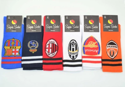 Шкарпетки чоловічі демісезонні 6 пар Super Socks 010.S226 Футбольний клуб, 42-44р. Асорті