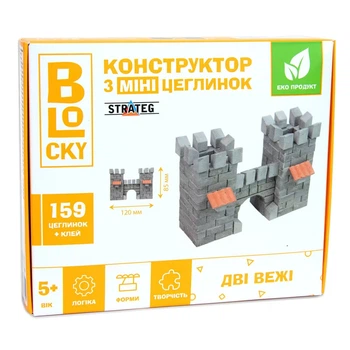 Строительный набор для творчества Strateg Blocky Две башни, 31021