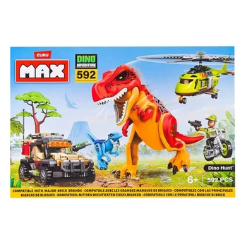 Конструктор Zuru Max Dino Adventure Dino Hunt 592 эл, 83156
