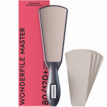 WONDERFILE Master Терка для стоп 80/120 з 4 змінними файлами