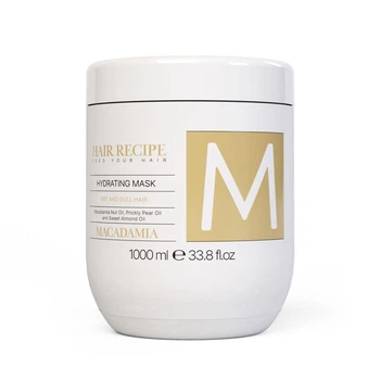 Увлажняющая маска Maxy Look Macadamia Hydrating Mask для мягкости и блеска сухих и тусклых волос 1000 мл