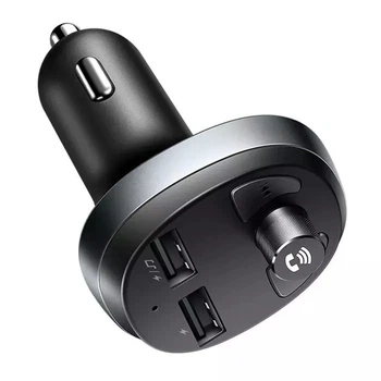 Адаптер - зарядне на 2 порти + FM-трансмітер McDodo Bluetooth FM Car Charger CC-6880